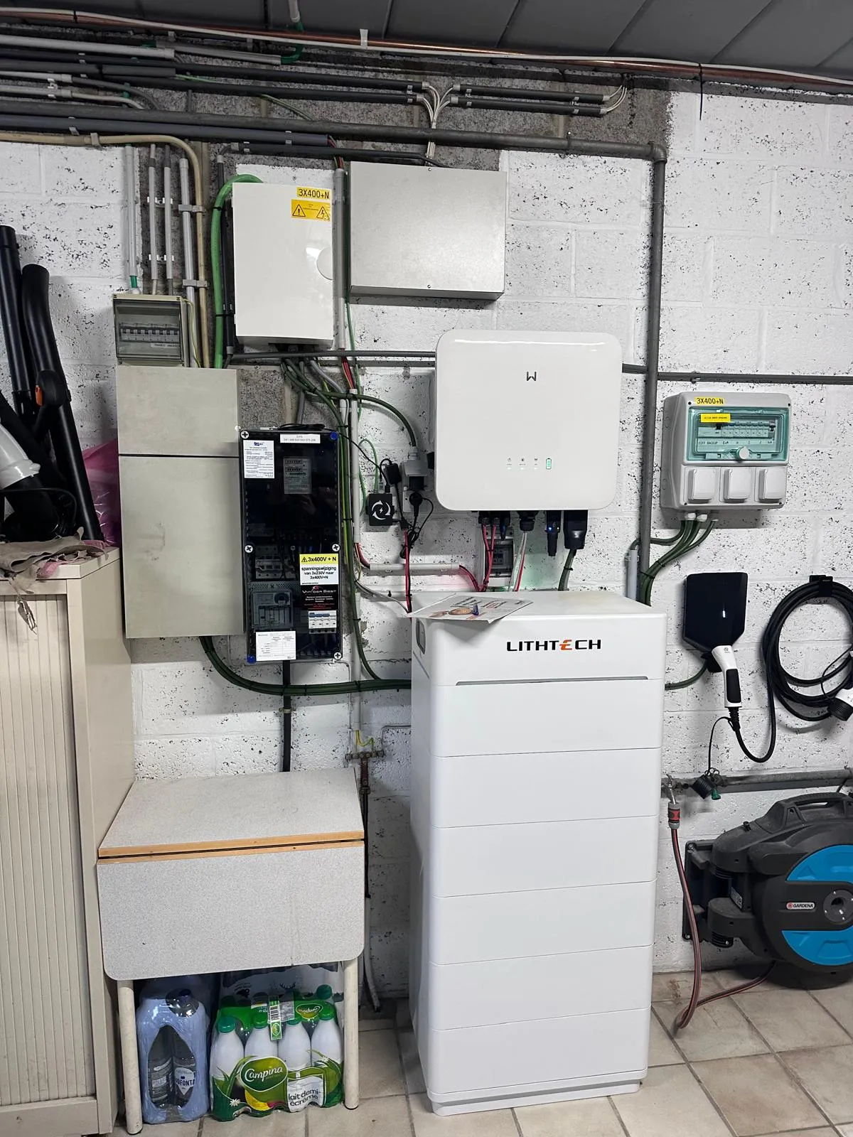 Batterie domestique installation Lennik — Solarnation