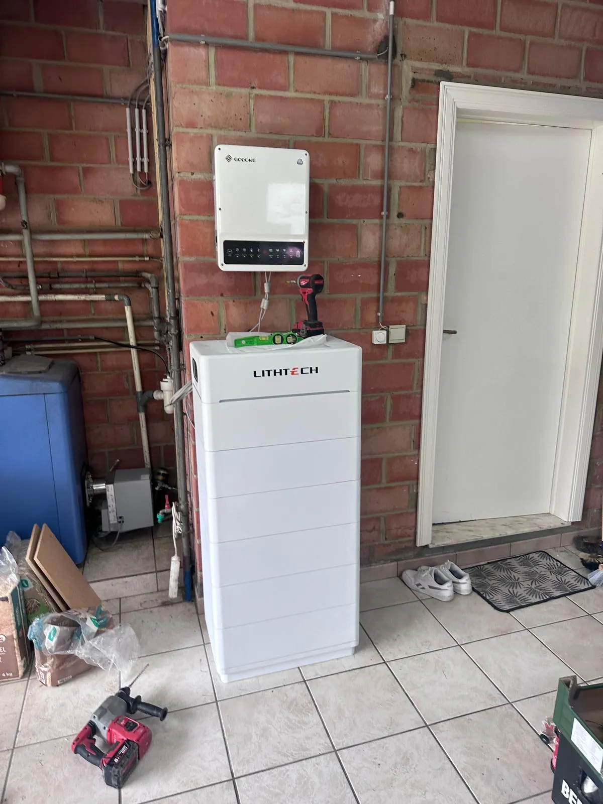 Thuisbatterij installatie Dworp — Solarnation